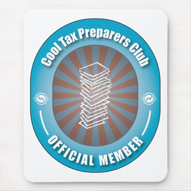 Cool Tax Preparers Club Mouse Mat (Front)