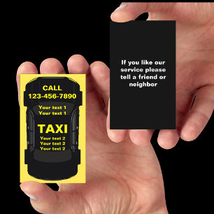 Cool Taxi Transportation Design Business Card