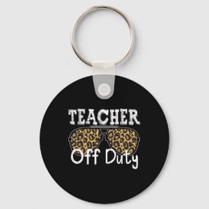 Cool Teacher Off Duty Leopard Sunglasses Back To S Key Ring