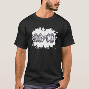 Cool Teachers Abcd Teacher Abcd Rocks Back To Sch T-Shirt