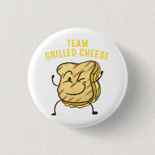 Cool Team Grilled Cheese Gift Funny Squad Toasted 3 Cm Round Badge