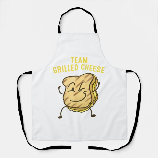 Cool Team Grilled Cheese Gift Funny Squad Toasted  Apron (Front)