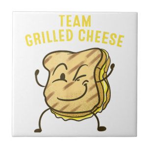 Cool Team Grilled Cheese Gift Funny Squad Toasted Tile