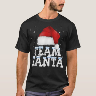 Cool Team Santa Xmas Tree Family Matching Pajamas  T-Shirt