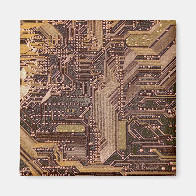 Cool Tech Circuit Theme also Cyberpunk Magnet (Front)