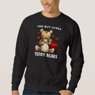 Cool Teddy Bear For Boys Kids Plush Stuffed Toy An Sweatshirt