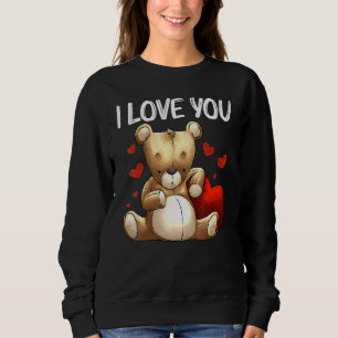 Cool Teddy Bear For Men Women Plush Stuffed Toy An Sweatshirt