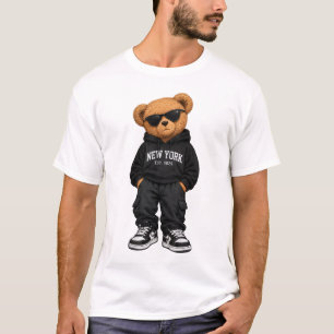 Cool Teddy Bear in Hoodie and Sneakers – Urban Str