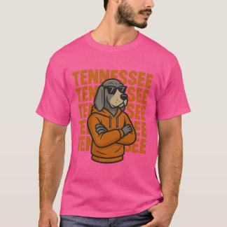 Cool Tennessee Dog Lovers Coonhound Gift for Men W T-Shirt