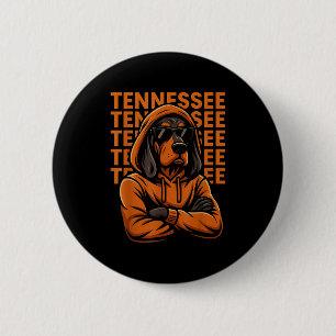 Cool Tennessee Dog Lovers Coonhound Men Women Kids 6 Cm Round Badge