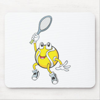 Cool Tennis Ball Holding Racquet Mouse Mat