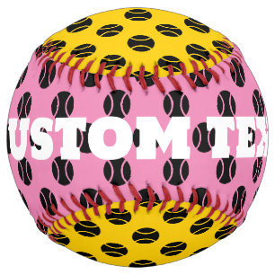 Cool tennis ball print custom softball sports gift