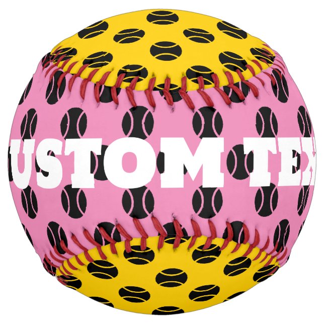 Cool tennis ball print custom softball sports gift (Back)