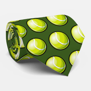 Cool tennis ball sports pattern tie