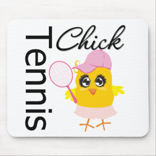 Cool Tennis Chick Mouse Mat