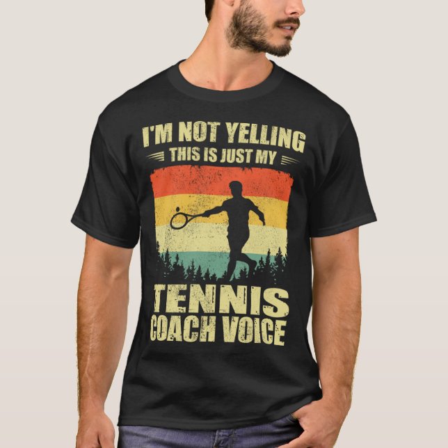 Cool Tennis Coach For Men Women Team Tennis Player T-Shirt (Front)