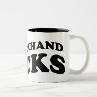Cool Tennis Mug: My backhand rocks
