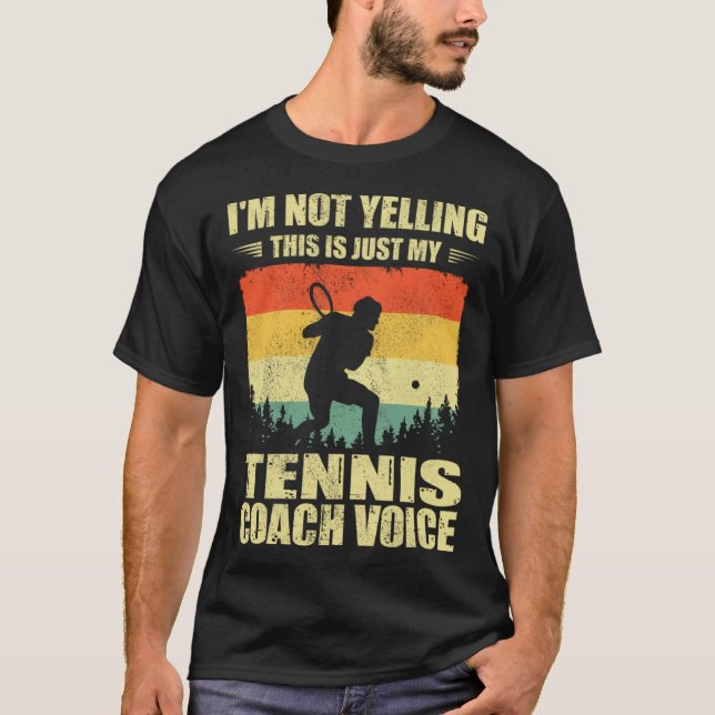Cool Tennis Player For Men Women Team Tennis Coach T-Shirt (Front)