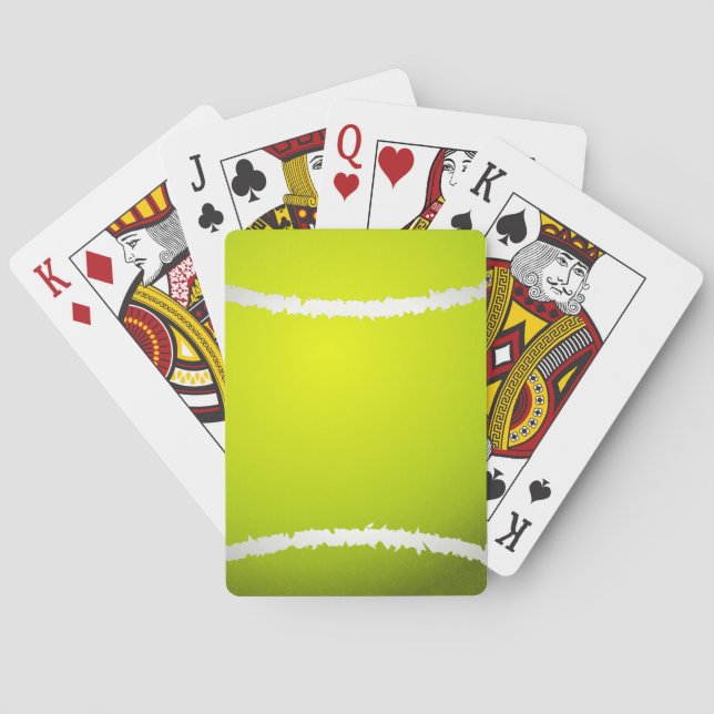 Cool Tennis Playing Cards (Back)
