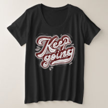 Cool text Burgundy and black l Keep going modern