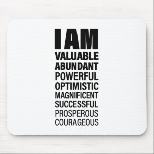 Cool Text Graphic Success Affirmation Word TextArt Mouse Mat