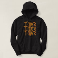 Cool text Tiger Wildlife Brown and black Men
