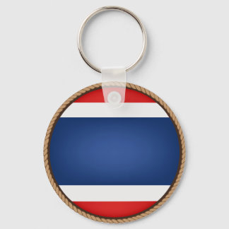 Cool Thailand Flag Seal Key Ring