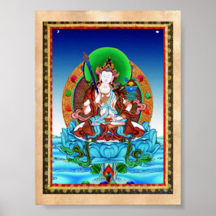 Cool thangka Akasagarbha Bodhisattva Mahasattva Poster
