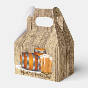 Cool thank you for coming beer keg party favour box