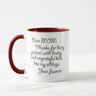 cool thanks mum funny Happy Mother's Day coffee Mug