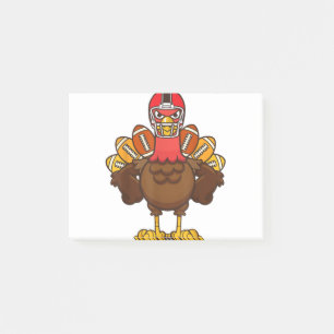 Cool Thanksgiving Football Gobble Player Turkey Gi Post-it Notes