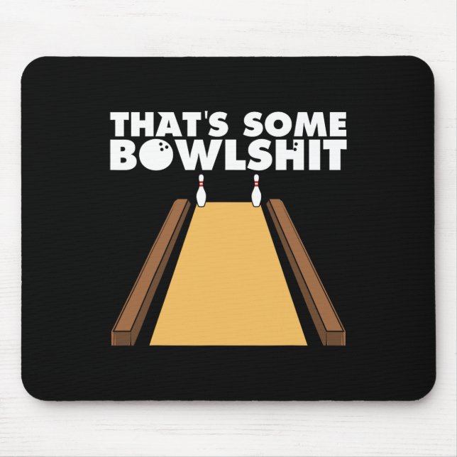 Cool That's Some Bowl Funny Bowling Gift For Men W Mouse Mat (Front)