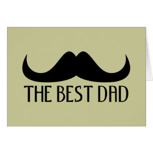 Cool The best Dad Black Moustache Father's Day