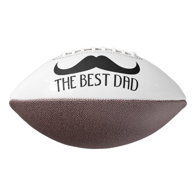 Cool The best Dad Black Moustache Father's Day American Football (Rotated 270)