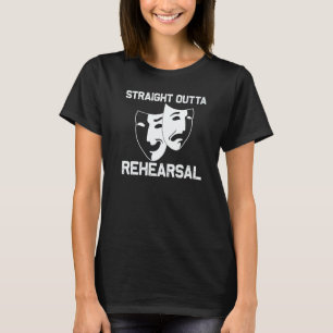 Cool Theater For Men Women Drama Actor Comedy Trag T-Shirt
