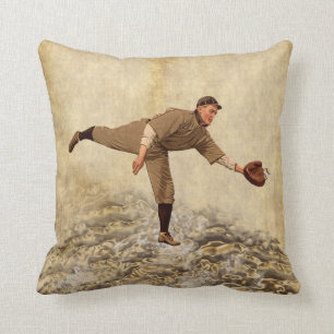 Cool Throwback Baseball Throw Pillows for Boys