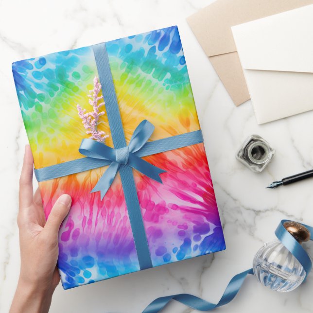 Cool Tie Dye Wrapping Paper (Gifting)