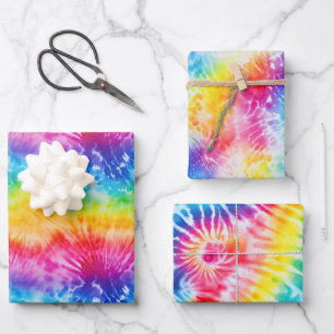 Cool Tie Dye Wrapping Paper Sheet