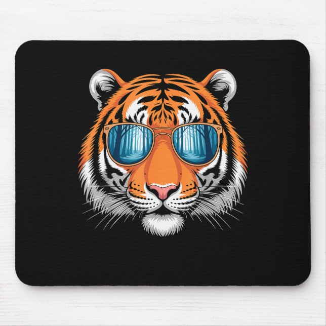 Cool Tiger Costume For Men Women Kids Pattern Tige Mouse Mat (Front)
