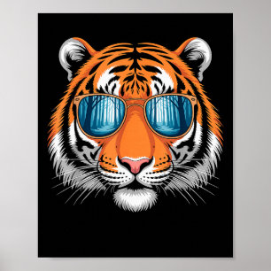 Cool Tiger Costume For Men Women Kids Pattern Tige Poster