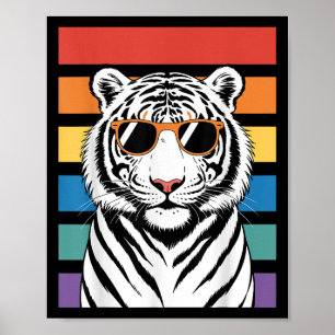 Cool Tiger Costume For Men Women Kids Pattern Tige Poster