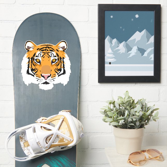Cool Tiger Face Big Cat (Snowboard)