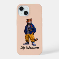 Cool Tiger in Streetwear Art - Urban Style Tiger