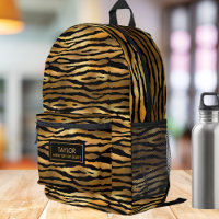 Cool Tiger Jungle Animal, Personalised Name Text