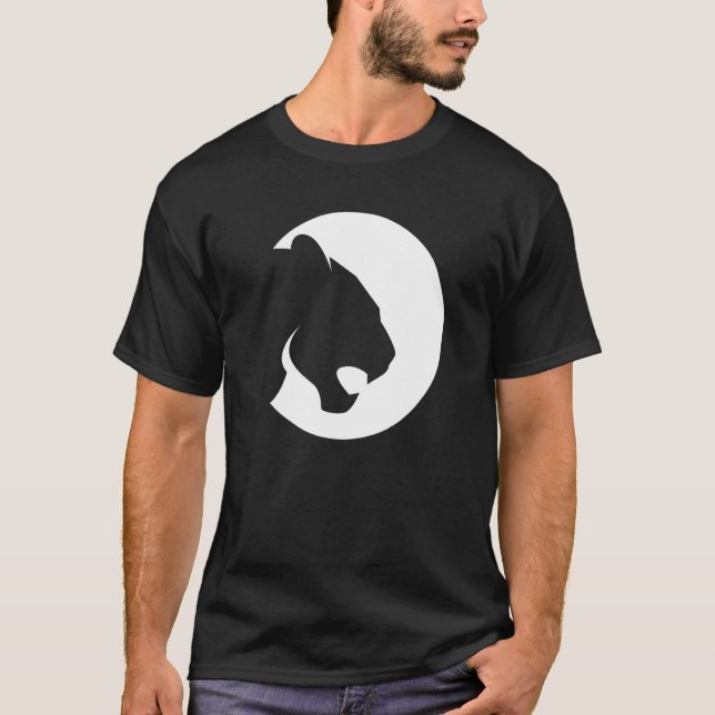 Cool Tiger Leopard Cougar Puma Head Face Animal Wi T-Shirt (Front)