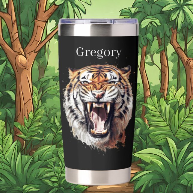 Cool tiger lovers jungle  insulated tumbler (Creator Uploaded)