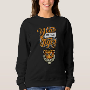 Cool Tiger Purple Sunglasses Tiger Face Year Of Th Sweatshirt