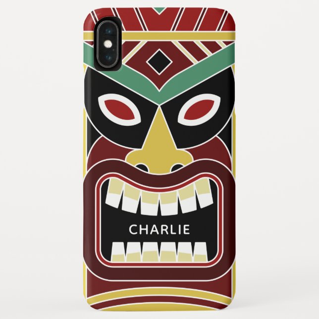 Cool Tiki Totem custom name phone cases (Back)