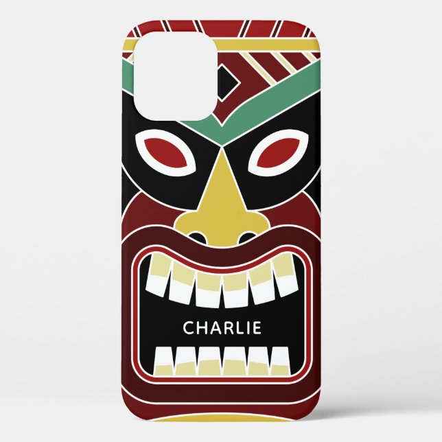 Cool Tiki Totem custom name phone cases (Back)