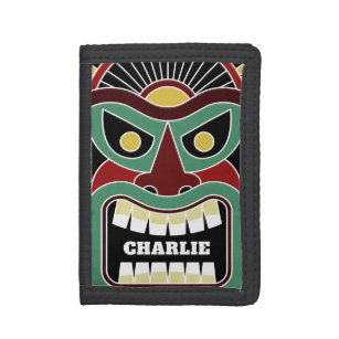 Cool Tiki Totem custom name wallets